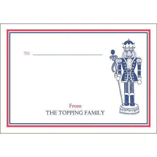Nutcracker Fill In Jumbo Gift Stickers
